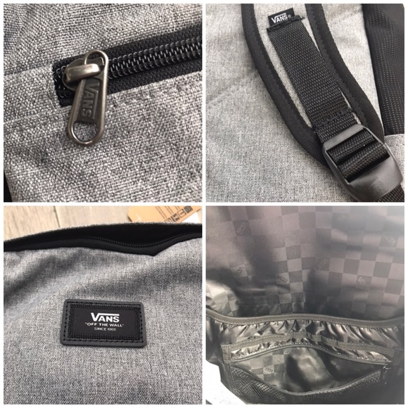 VANS Van Doren 3 Backpack Grey AUTHENTIC - Picture 8 of 8